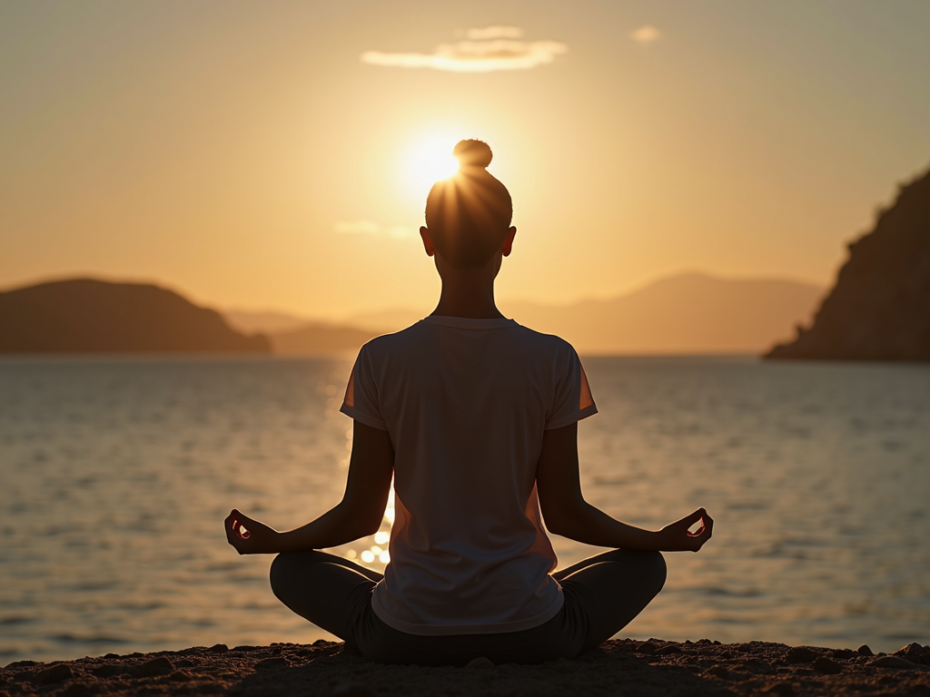 Persoană care practică meditația sau vizualizarea