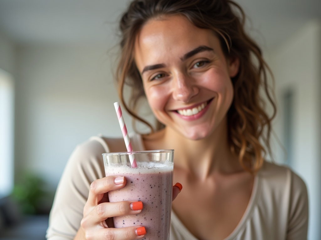Sărbătorirea unui mic succes în slăbire cu un smoothie sănătos