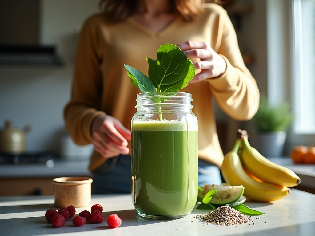 Prepararea unui smoothie sănătos pentru slăbit