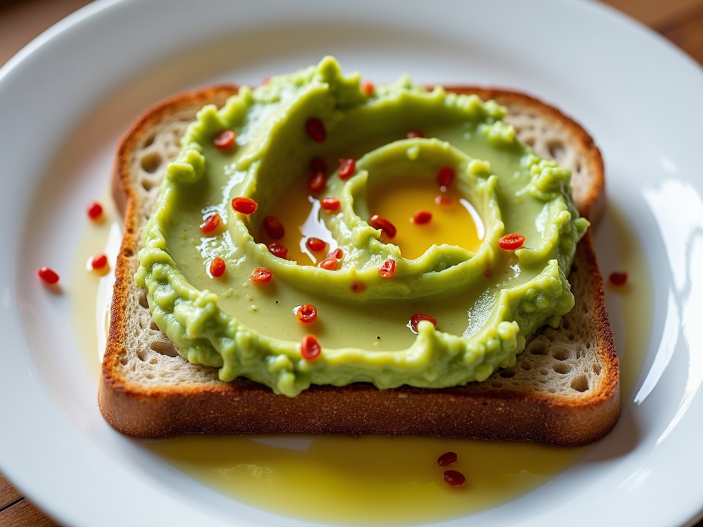 Toast cu avocado sănătos