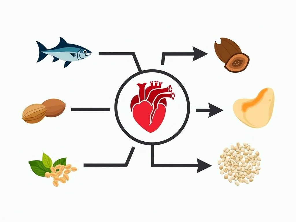 Infografic despre beneficiile acizilor grași omega-3 pentru sănătatea inimii