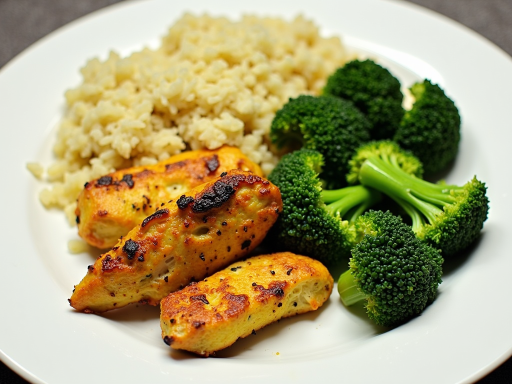 Masă sănătoasă cu pui cu turmeric și quinoa