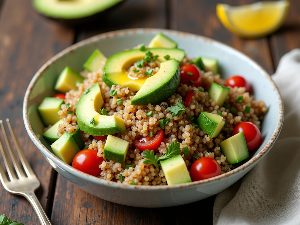 Salată de quinoa cu legume proaspete