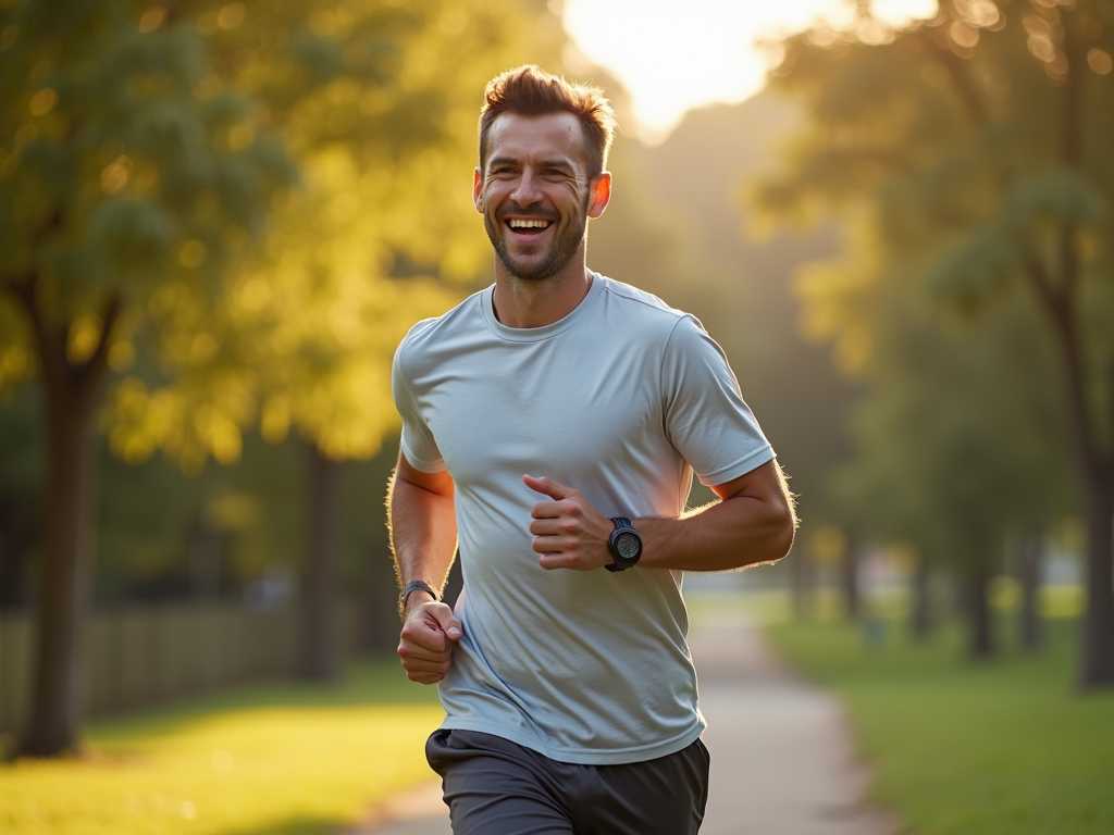 Începător făcând exerciții cardio