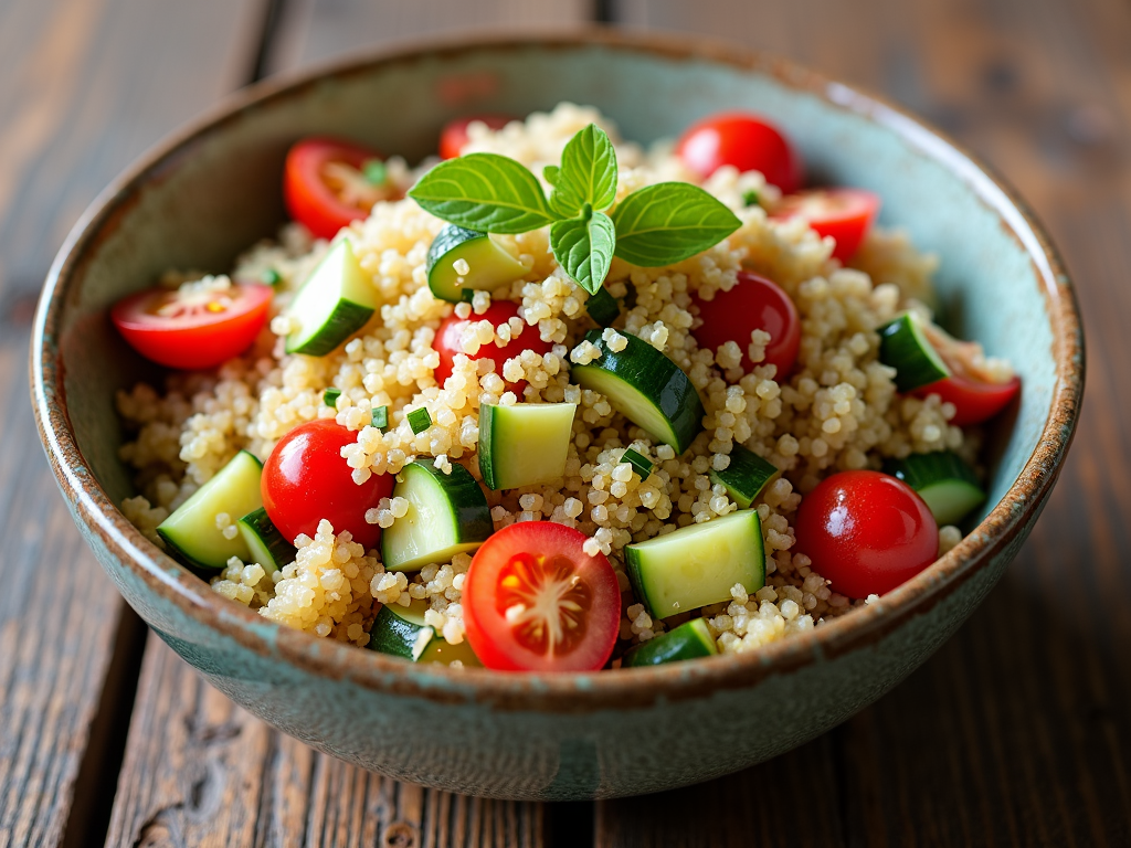 Salată de quinoa cu legume proaspete