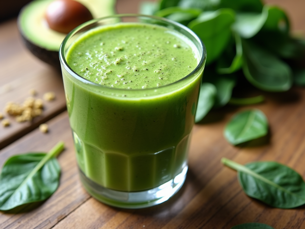 Smoothie verde nutritiv, perfect pentru un regim de slăbit