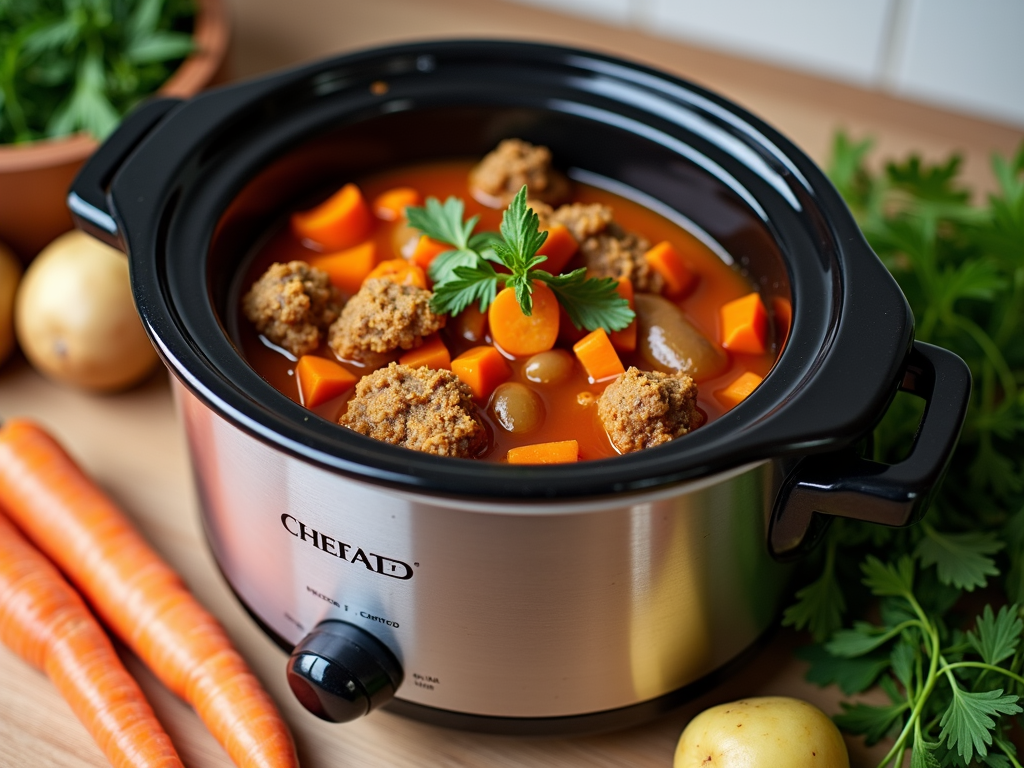 Slow cooker cu o tocană de legume sănătoasă