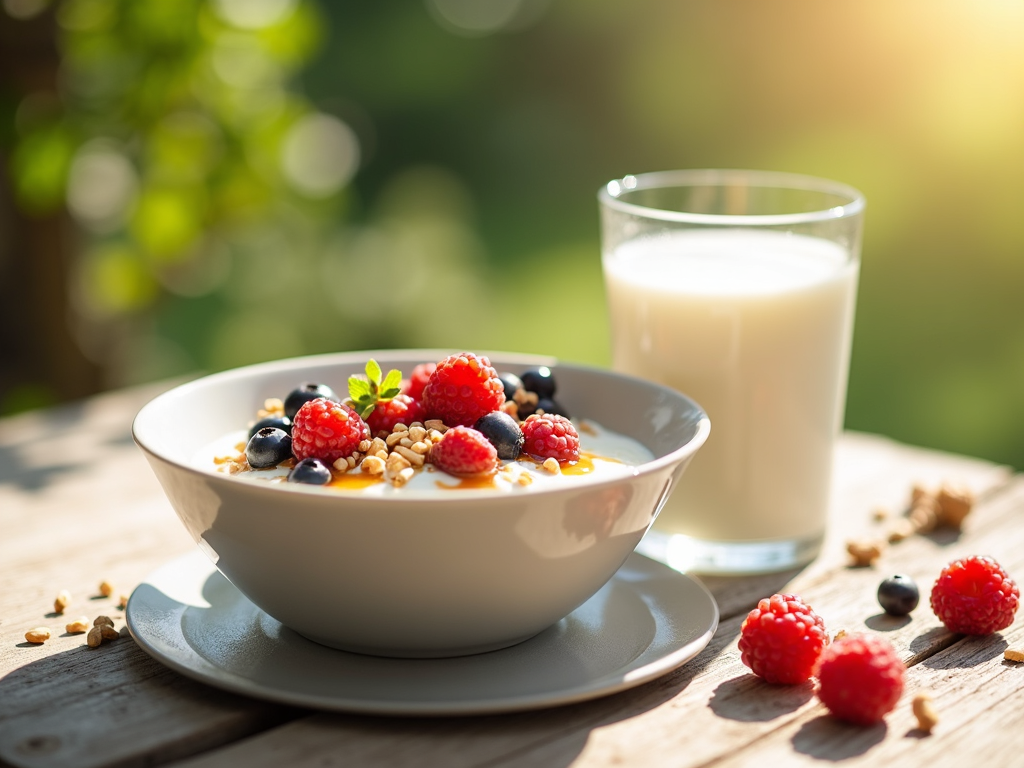 Un mic dejun nutritiv cu probiotice.