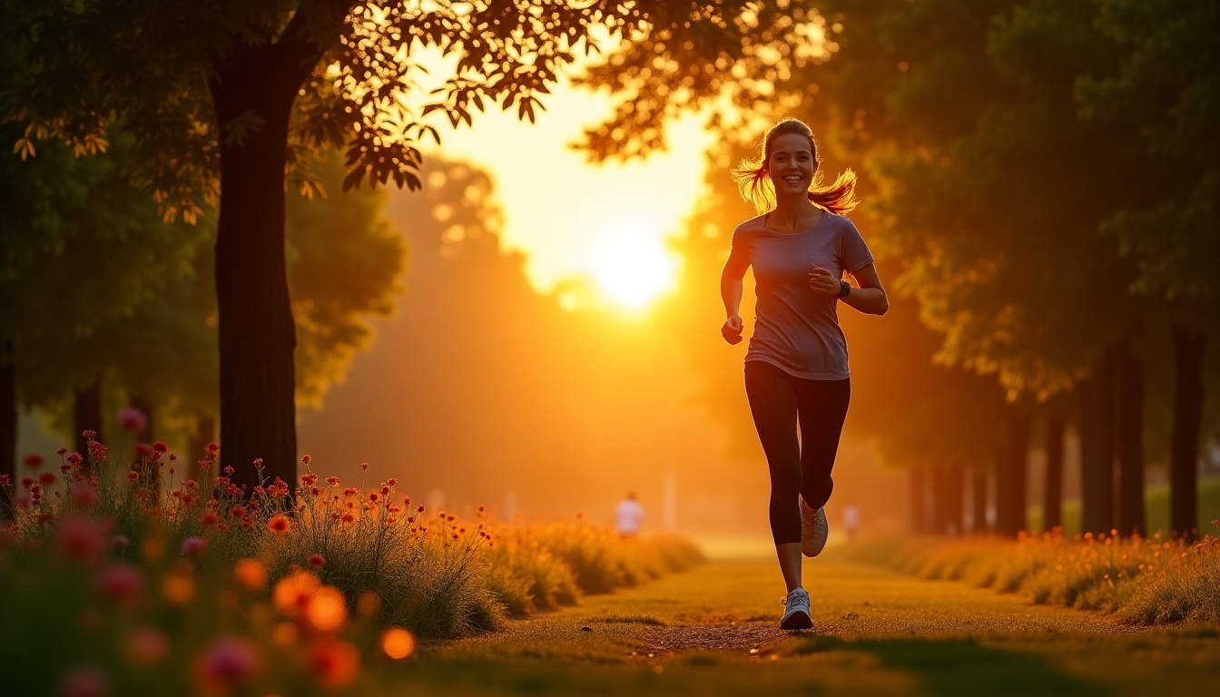 Exercițiu matinal în natură