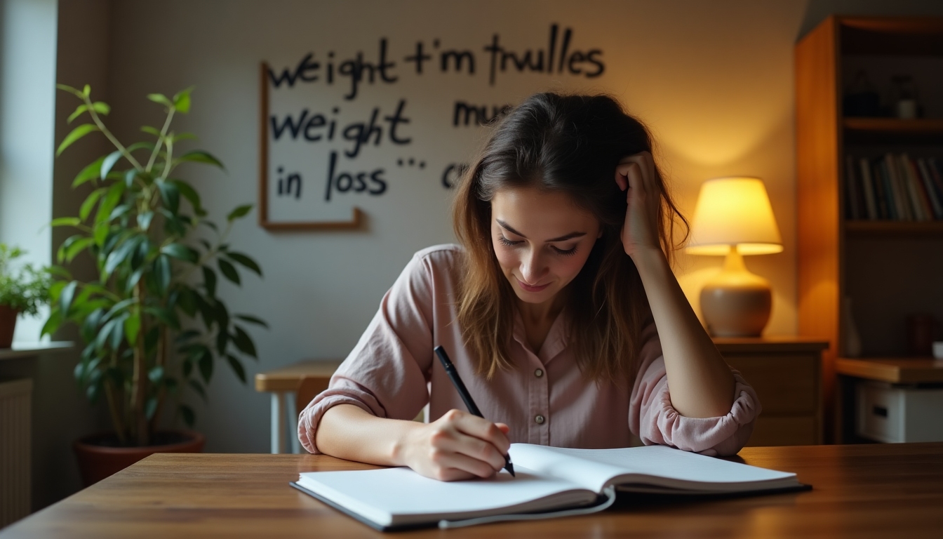 Jurnal de obiective de slăbire cu citat motivațional